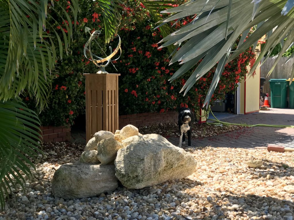 Sun Dial with Ipe Pedestal
