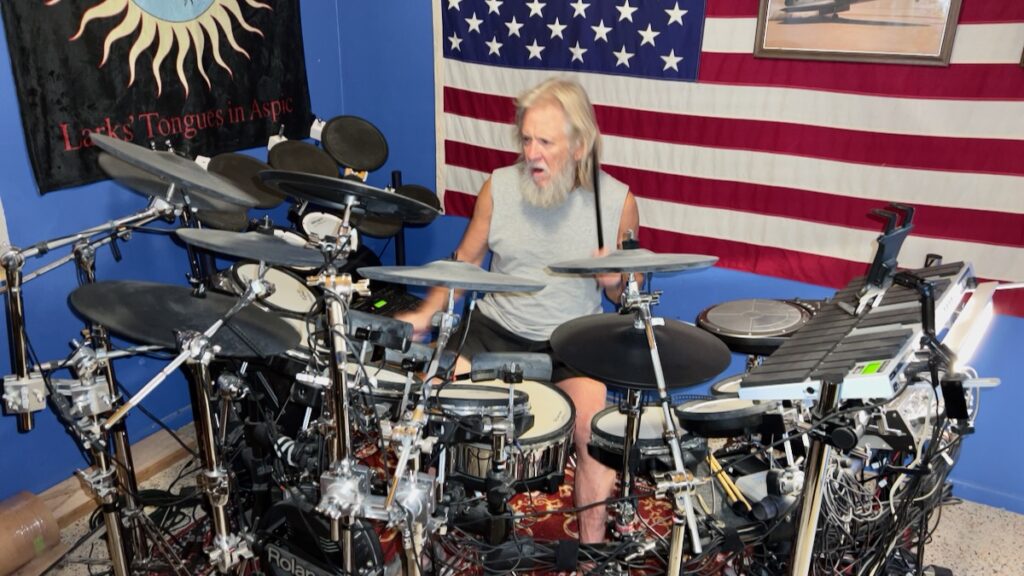 Photo of me playing drums
