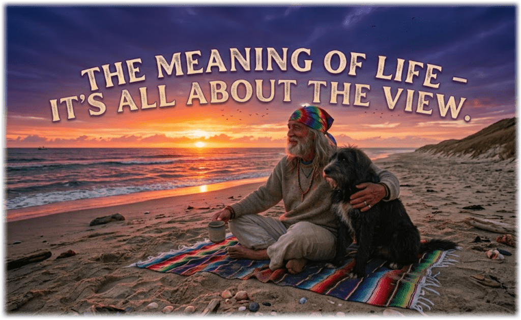 Image for main page the meaning of life – it's all about the view