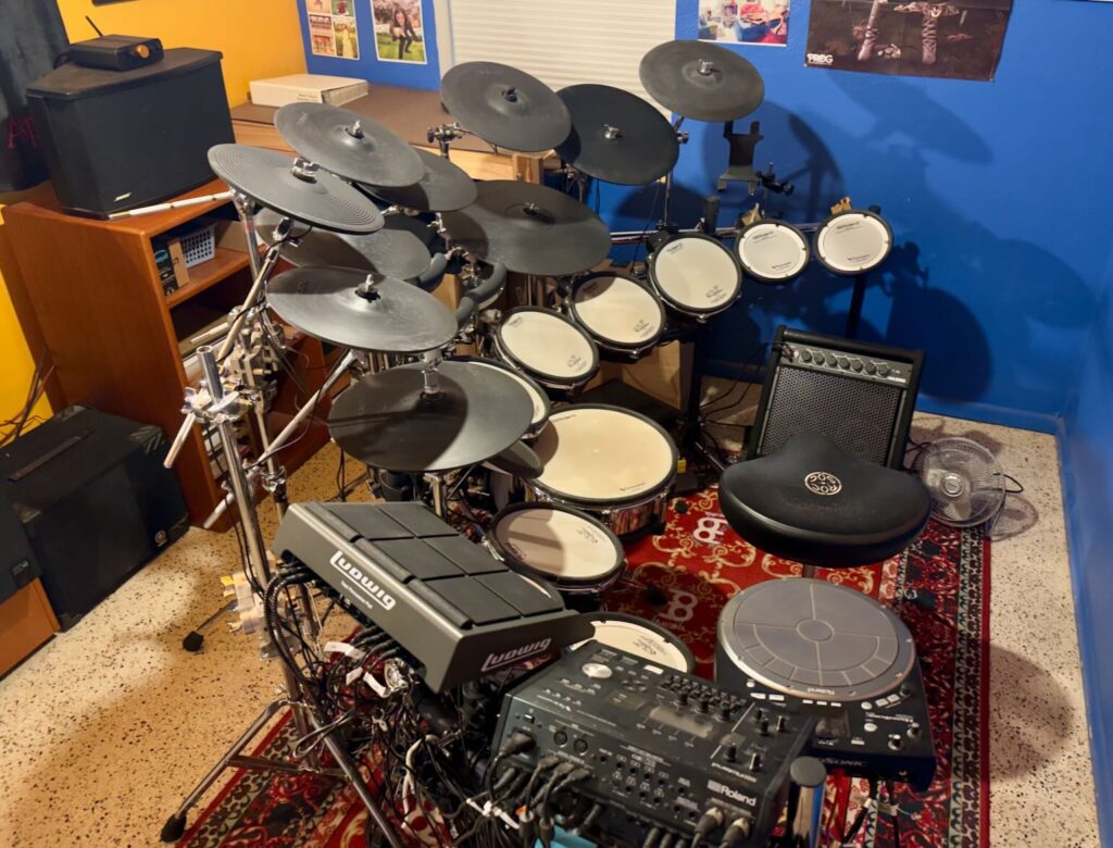 Picture of my electronic drum set